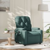 VidaXL Fotoliu rabatabil, verde &icirc;nchis, material textil