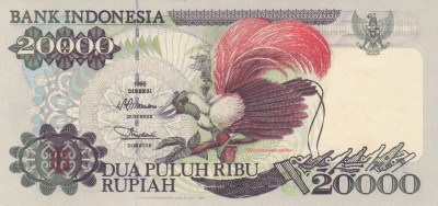 Bancnota Indonezia 20.000 Rupii 1995 - P135b UNC ( vezi descriere ) foto