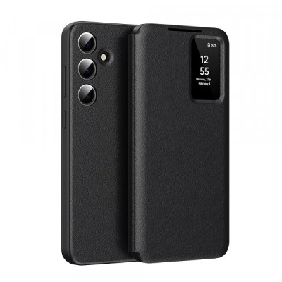 Husa pentru Samsung Galaxy S25 FE, Techsuit, SmartView, Neagra foto