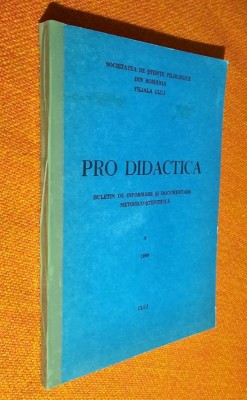 Pro didactica Buletin de informare si.... - Volum omagial Eminescu Nr 5 din 1989 foto