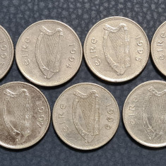 Irlanda 10 pence 1993 1994 1995 1996 1997 1999 2000