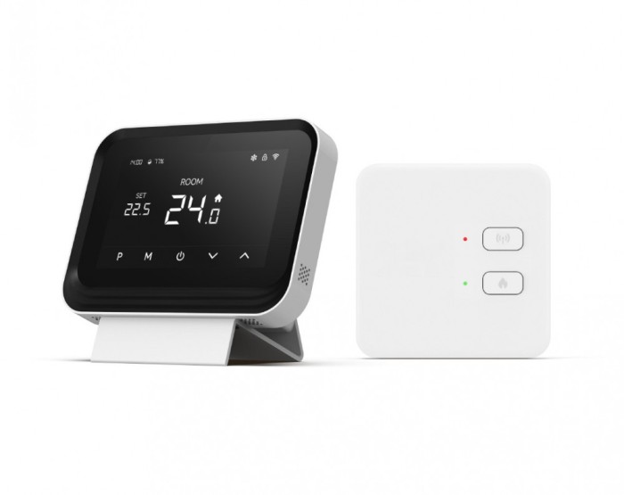 Resigilat : Termostat inteligent PNI CT45S fara fir, cu WiFi, control prin Interne