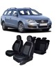 Set huse scaune dedicate Volkswagen Passat B6 2005-2010 (Bancheta Fractionata + huse cotiere), Umbrella
