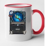 Cana maner rosu personalizata HearthStone - Corrupted Ashbringer, INOVATIX&reg;. 330ml, Oem