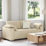 vidaXL Canapea cu pernă Crem 180 x 77 x 82 cm țesătură