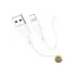 Cablu Date si Incarcare USB-A - Lightning HOCO X83 Victory 18W 1m Alb