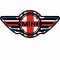 Sticker Mini Cooper American , Autocolant Vintage cu Steagul SUA
