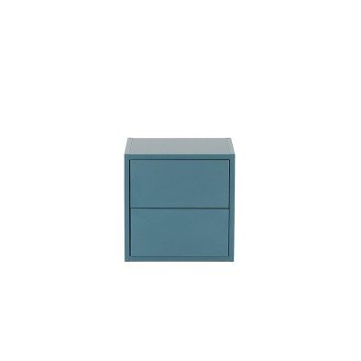 Boxie 2 fi&amp;oacute;kos fali szekr&amp;eacute;ny 40x40x37 cm petrol k&amp;eacute;k foto