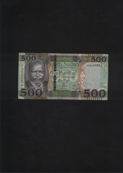 Sudanul de Sud 500 pounds 2018 seria2405833