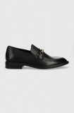 Vagabond Shoemakers mocasini de piele Frances 2.0 femei, culoarea negru, cu toc plat