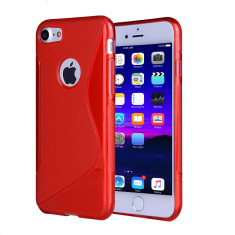 Carcasa Husa de protectie Apple iPhone 7 S-line, Red foto