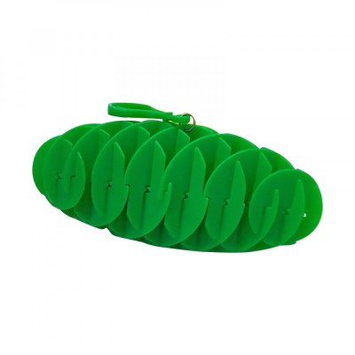 Jucarie worm fidget de decompresie, flippy, anti stres, dimensiune compacta 6 cm, dimensiune extinsa 15.5 cm, verde foto