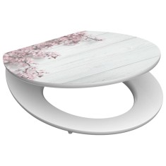 SCHUTTE Scaun WC FLOWERS &amp;amp; WOOD inchidere silen?ioasa extralucios MDF foto