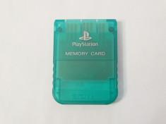 Card memorie Sony Playstation 1 PS1 Ps One 1 Mb - original - verde transparent foto