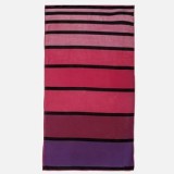 Prosop de Plajă Fucsia cu Dungi 180x100cm - Textil de Lux, CMCLASS