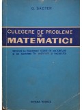 O. Sacter - Culegere de probleme de matematici (Editia: 1965)