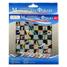 Joc de Societate Magnetic, șerpi și Scări, Portabil, Multicolor, 15.5x15.5 cm
