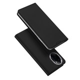 Husa flip honor 100 pro, dux ducis skin pro, smart pro magnet, negru