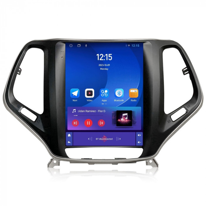 Navigatie dedicata cu Android tip tesla Jeep Cherokee V 2014 - 2019, 1GB RAM,