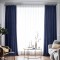 Draperie din catifea blackout cu rejansa din bumbac tip fagure, Madison, 200x210 cm, densitate 700 g/ml, Black Pearl, 1 buc