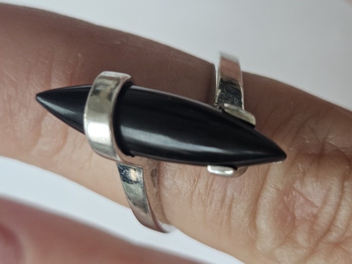 Inel argint cu onix #3098