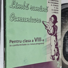 LITERATURA LIMBA ROMANA COMUNICARE CLASA A VIII A IONITA CARSTOCEA EDIT ART