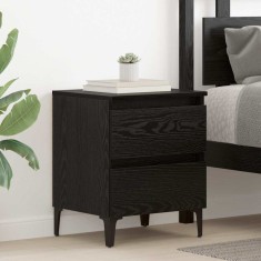 vidaXL Dulap de noapte Stejar negru 40 x 35 x 50 cm Lemn compozit 871922