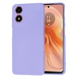 Husa premium din silicon pentru motorola moto g04 / g04s - softflex, microfibra, light purple
