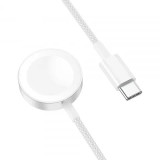 Cumpara ieftin Hoco Wireless Charger (CW46) MagSafe for Apple Watch, 1.2m Alb