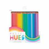 Creioane colorate in nuante pastelate - Set de 24, Ooly