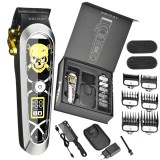 Masina De Tuns Profesionala BIRAI Elite Cu Acumulator, Multifunctionala, Motor Puternic 7000 RPM, Afisaj LED, Incarcare Wireless, Rezistenta La Apa, L