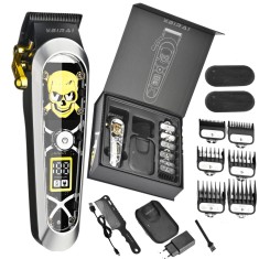 Masina De Tuns Profesionala BIRAI Elite Cu Acumulator, Multifunctionala, Motor Puternic 7000 RPM, Afisaj LED, Incarcare Wireless, Rezistenta La Apa, L