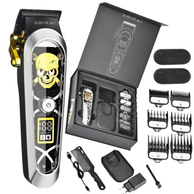 Masina De Tuns Profesionala BIRAI Elite Cu Acumulator, Multifunctionala, Motor Puternic 7000 RPM, Afisaj LED, Incarcare Wireless, Rezistenta La Apa, L foto