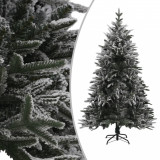 Pom de Crăciun artificial cu zăpadă, verde, 180 cm, PVC &amp; PE