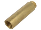 Prelungitor rotund 100mm tată-mamă GEBO 500-100-05BR
