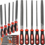 Set 5 pile pentru metal raspile cu maner ergonomic slefuire razuire (V05079)