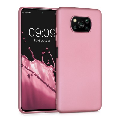 Husa pentru Xiaomi Poco X3 (NFC) / Poco X3 Pro, Silicon, Rose Gold, 53483.31 foto