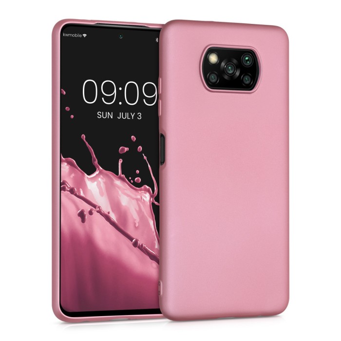 Husa pentru Xiaomi Poco X3 (NFC) / Poco X3 Pro, Silicon, Rose Gold, 53483.31