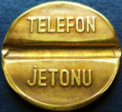 Moneda / Jeton Telefonic Public - TURCIA *cod 2656 = marime medie foto