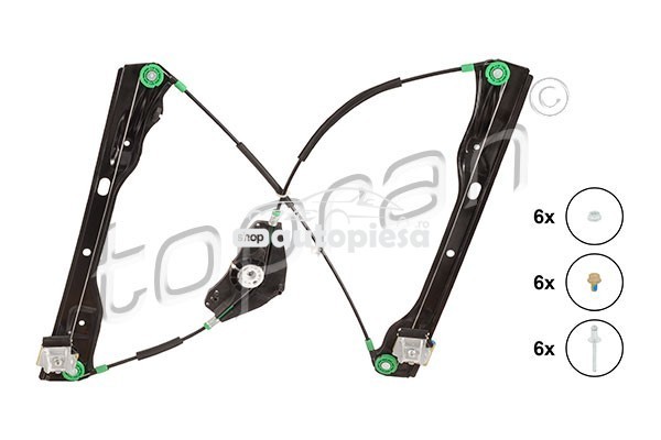 Macara geam VW PASSAT Variant (3C5) (2005 - 2011) TOPRAN 116 296
