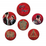 Set 6 insigne licenta Harry Potter