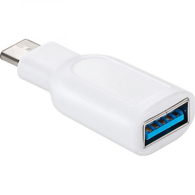 Adaptor USB 3.0 A mama - USB-C tata alb, Goobay foto