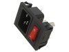 Conector alimentare AC BULGIN C20 16A 250V, Montare Panou IEC 60320