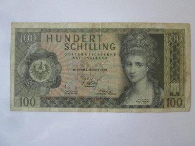 Austria 100 Schilling 1969 foto