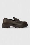 U.S. Polo Assn. mocasini KARMA femei, culoarea maro, cu toc plat, KARMA010W/CLY1, U.S. Polo Assn.