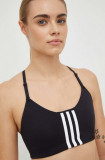 Adidas Performance sutien sport Aeroimpact culoarea negru