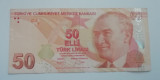 M1 - Bancnota foarte veche - Turcia - 50 lire - 2009