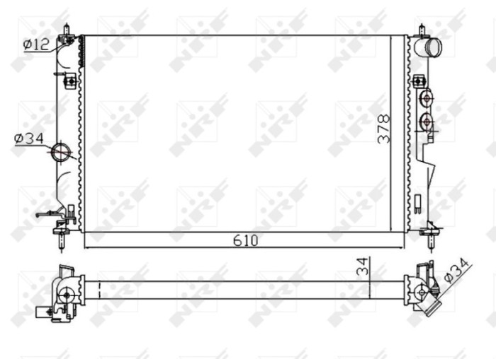 NRF 50563A Economy Class Radiator, racire motor