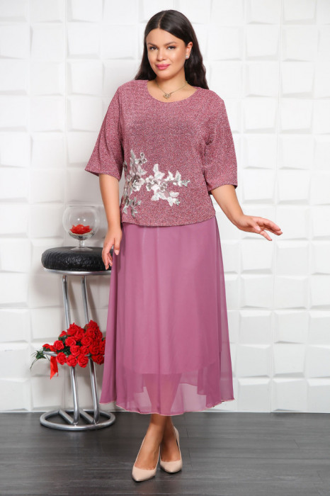 Rochie de seara Rosana Rose - 60Marimea