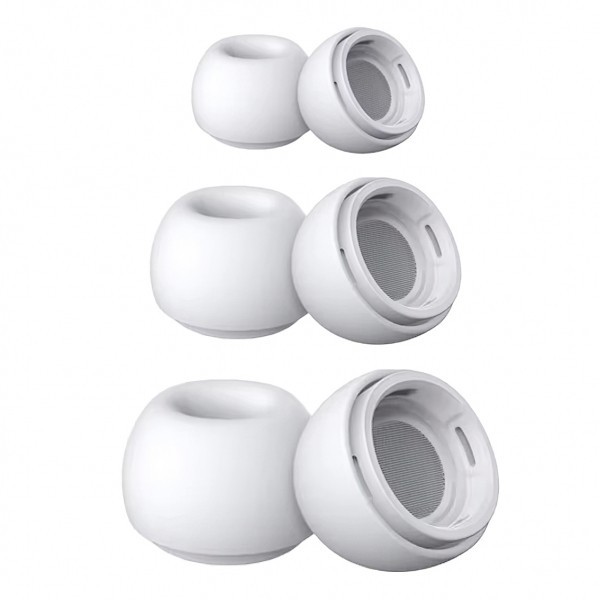 Dopuri Tech-Protect pentru Apple AirPods Pro Series, Marime S / M / L, Albe